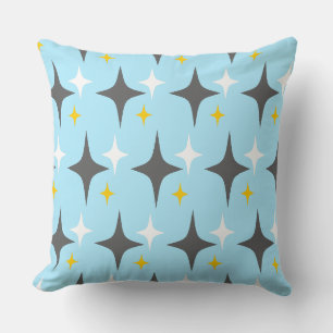 Retro Stars Throw Pillow