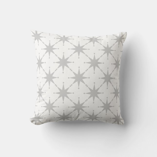 Retro Stars Throw Pillow (Front)