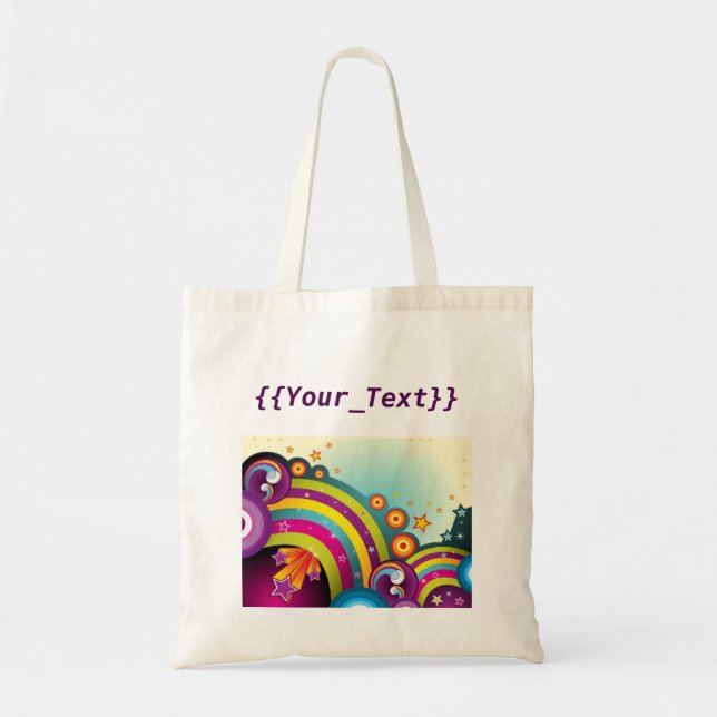 Retro Stars Tote Bag (Front)