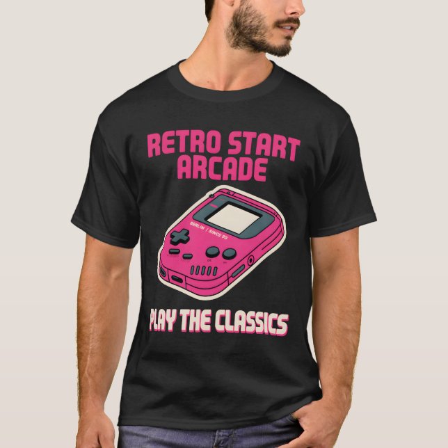 Retro Start Arcade T-Shirt (Front)