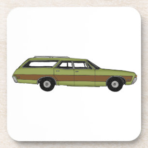 retro station wagon coaster