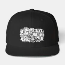 Retro Stay Positive Trucker Hat