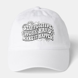 Retro Stay Positive Trucker Hat