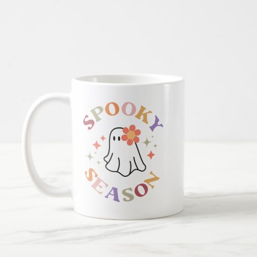 Retro Stay Spooky Babe Halloween Ghost T_Shirt Coffee Mug