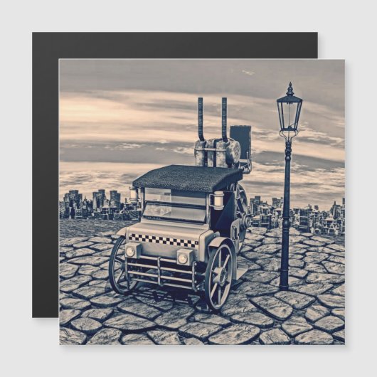 Retro Steam Cab-Taxi (Front/Back)