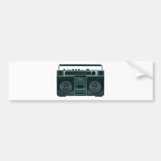 retro stereo bumper sticker