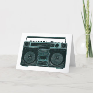 retro stereo card