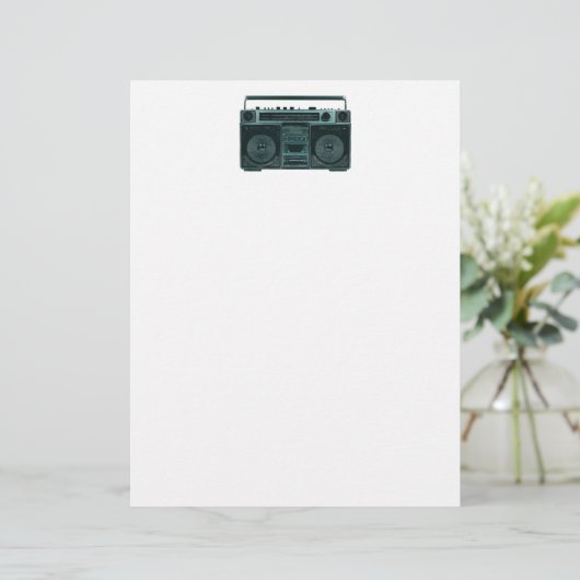 retro stereo letterhead (Standing Front)