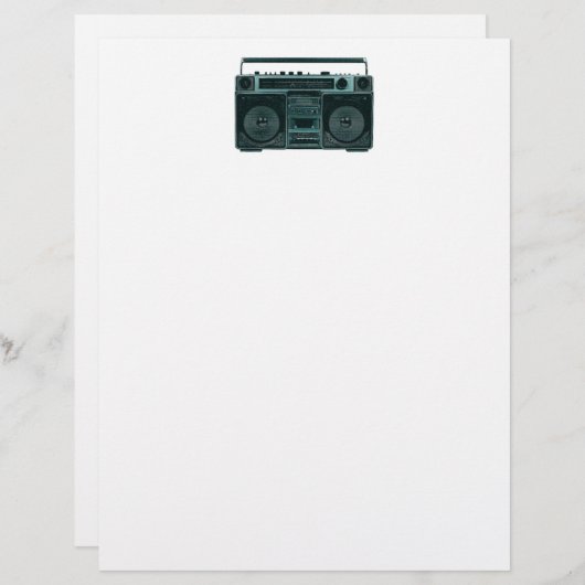 retro stereo letterhead (Front/Back)