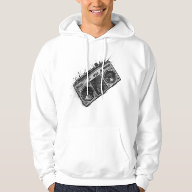 Retro Stereo t-shirt Hoodie (Front)