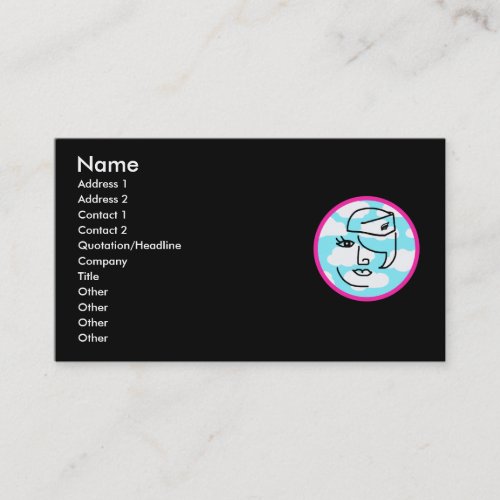 Retro Stewardess Business Cards