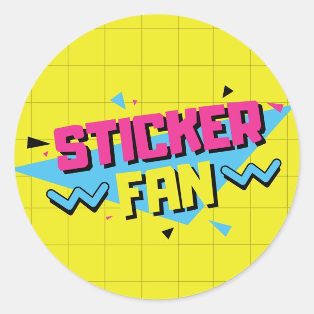Retro Sticker Fan (Front)