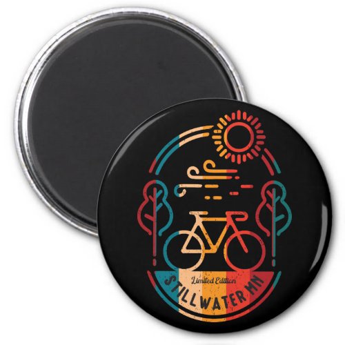 Retro Stillwater Minnesota Bike Trail Magnet