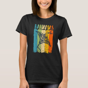 Retro Stingray Bahamas Caribe Theme Friends Family T-Shirt