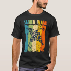 Retro Stingray Sanibel Island Florida Theme Friend T-Shirt