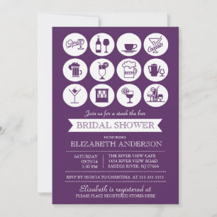 Retro Stock the Bar Bridal Shower Invitation