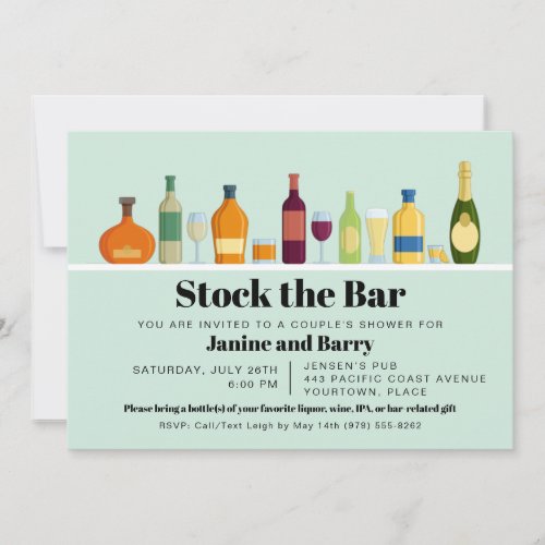 Retro Stock the Bar Party Invitation
