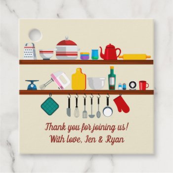 Retro Stock The Kitchen Thank You Favor Tags by starstreamdesign at Zazzle