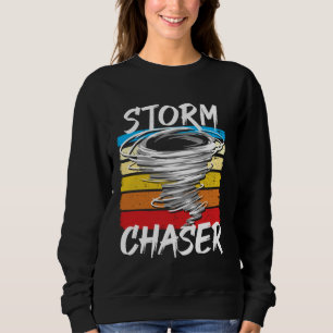 Retro Storm Chaser Tornado Design Sweatshirt