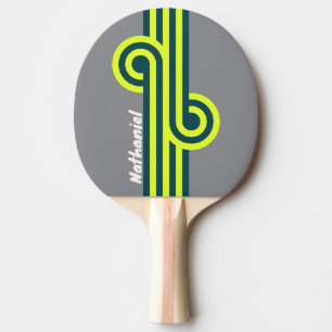 Retro Storm Cloud Grove Loop with Name Ping Pong Paddle