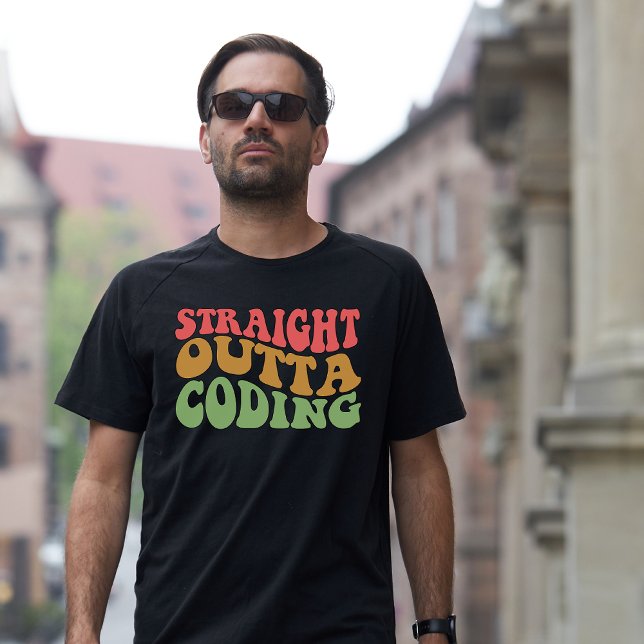 Retro Straight Out of Coding T-Shirt (Creator Uploaded)