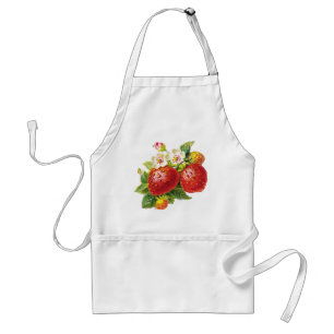 Retro Strawberry Adult Apron