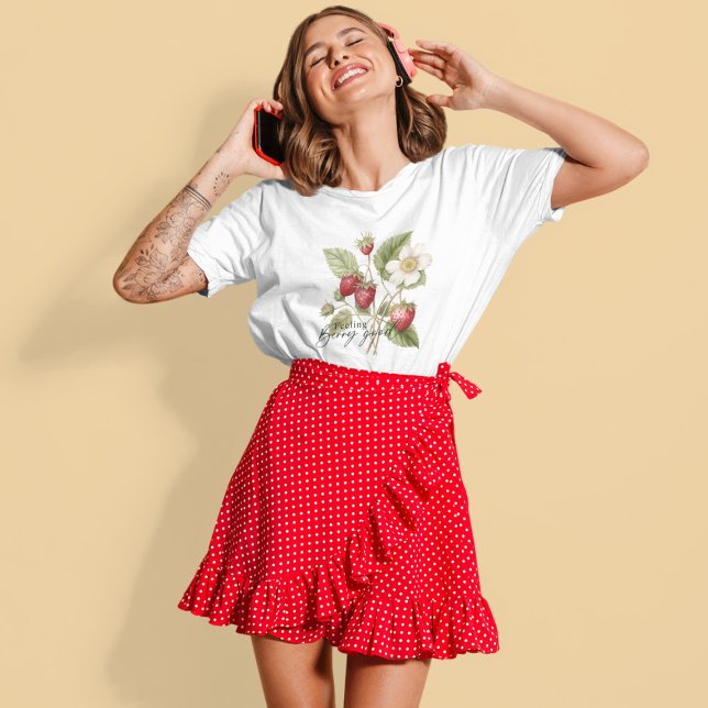 Retro Strawberry Feeling Berry Good T-Shirt (Creator Uploaded)