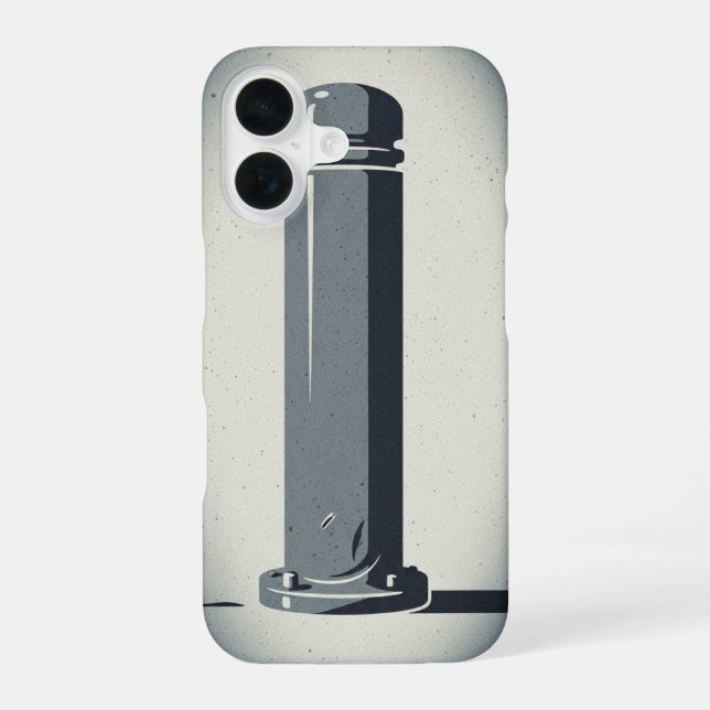 Retro Street Bollard iPhone Case (Back)