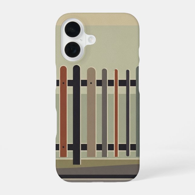Retro Street Fence iPhone Case (Back)