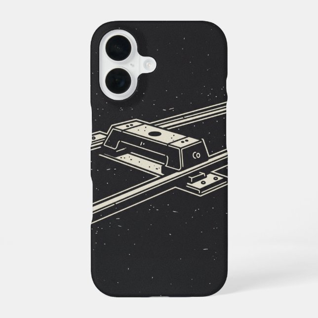 Retro Street Rail Segment iPhone Case (Back)