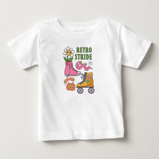Retro stride  baby T-Shirt (Front)