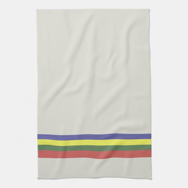 Retro Stripe 2 Kitchen Towel (Vertical)