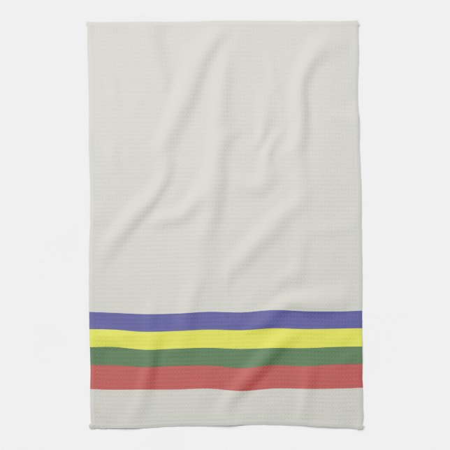 Retro Stripe Kitchen Towel (Vertical)