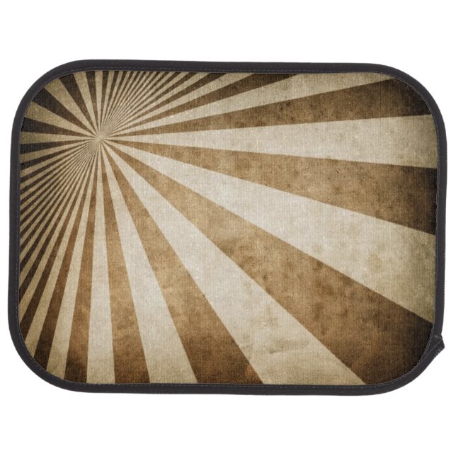 Retro stripe pattern background car mat (Rear)