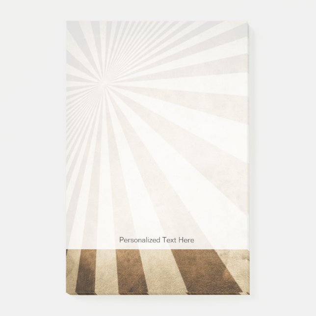 Retro stripe pattern background post-it notes (Front)