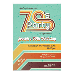 1970 s party invitations retro invites retro party invites