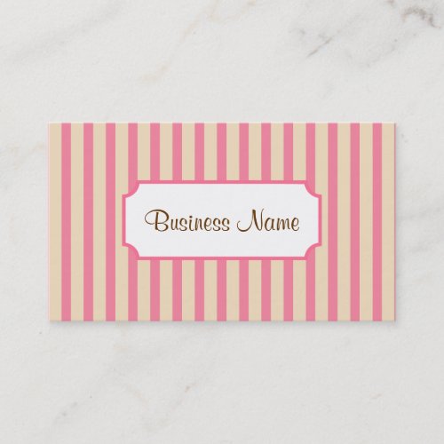 Retro Striped Business Card
