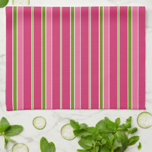 Retro Striped Christmas Kitchen Towel Gift