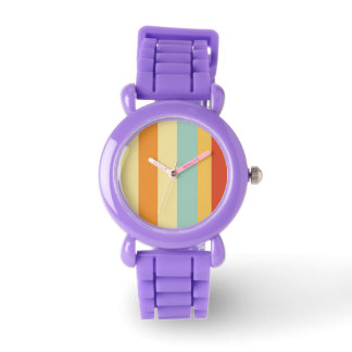 Retro striped color pattern. watch