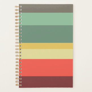 Retro striped pattern planner