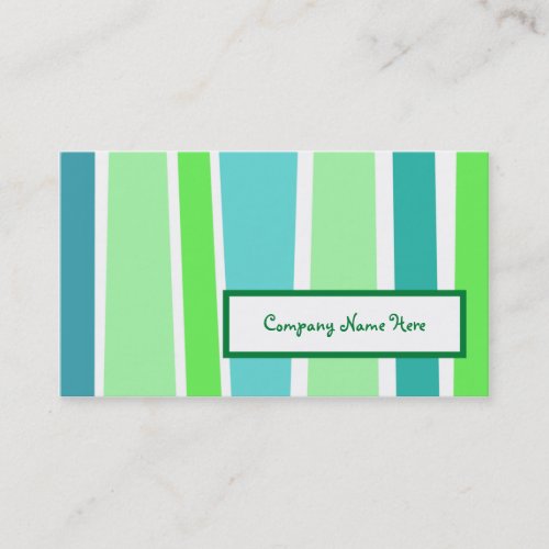 retro stripes : 2-sided : business card