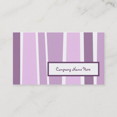 retro stripes : 2-sided : business card template
