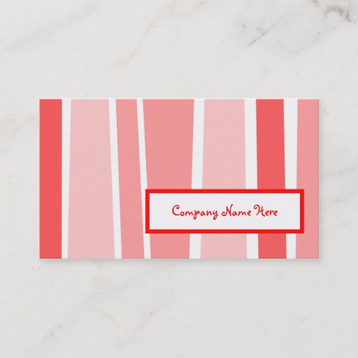 Customizable retro stripes : 2-sided : business card