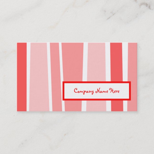 retro stripes : 2-sided : business card (Front)
