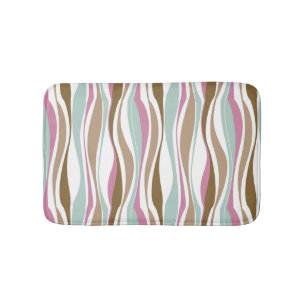 Retro Stripes Bathroom Mat