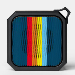 Retro Stripes Bluetooth Speaker (Navy Blue Multi)