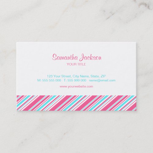 Retro Stripes business card