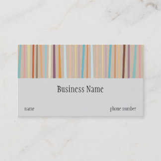 Retro Stripes Business Card
