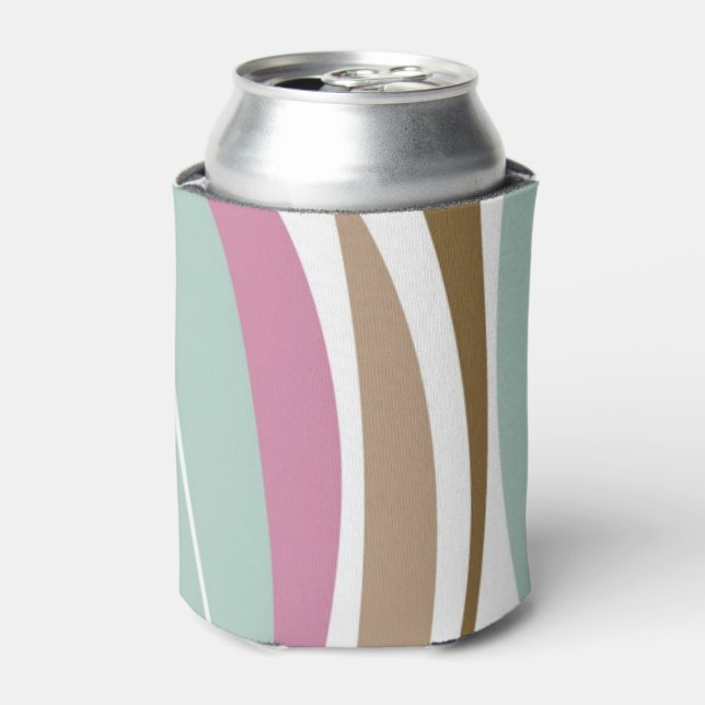 Retro Stripes Can Cooler (Can Front)