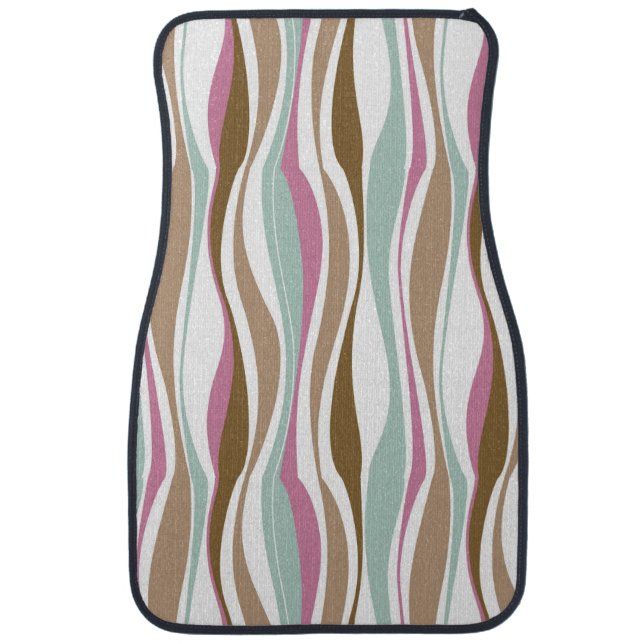 Retro Stripes Car Floor Mat (Front)
